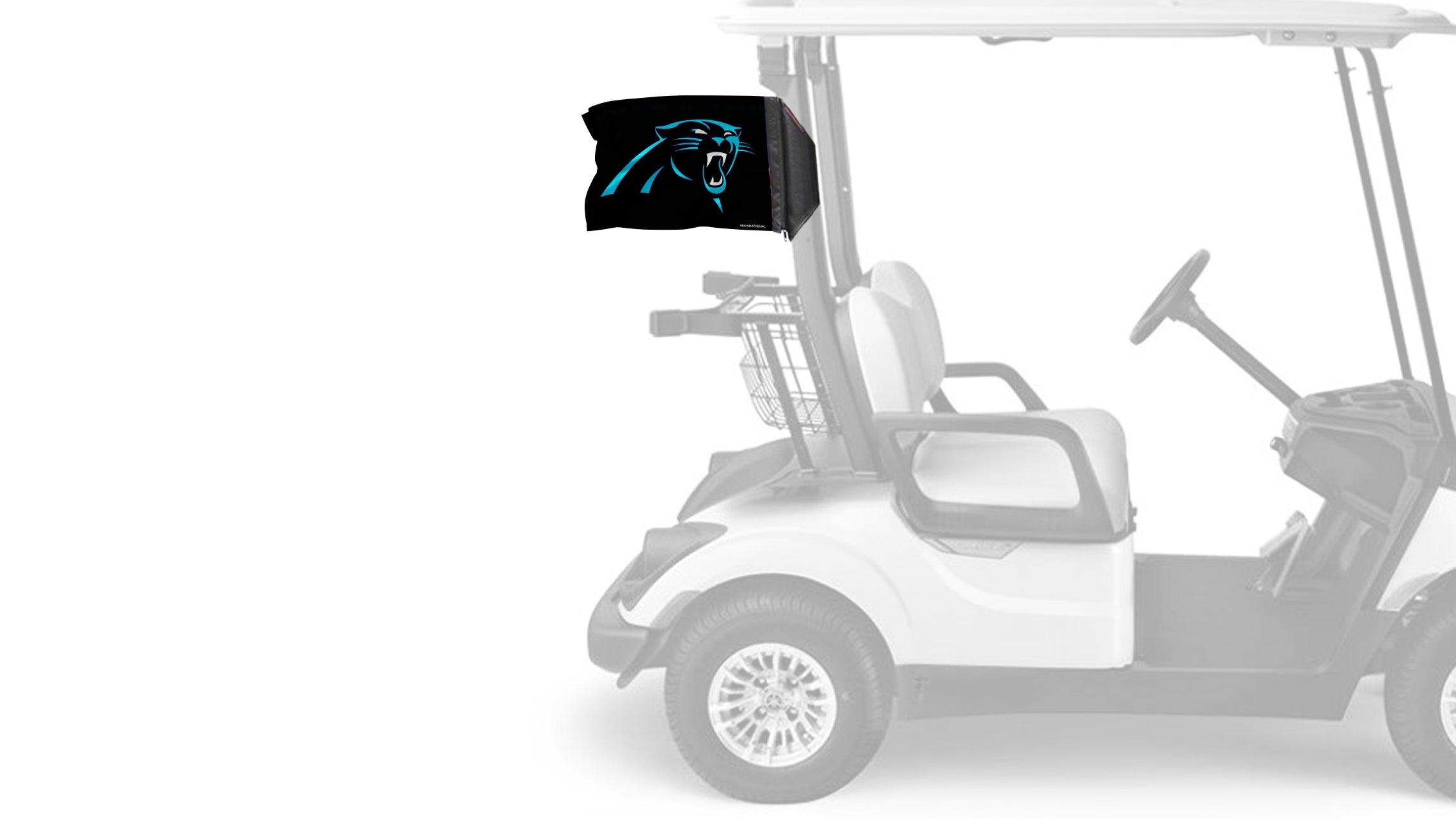 Carolina Panthers 11"x17" Forever Wave Flag for Golf Carts