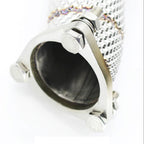 Catless High Flow 304 Stainless Exhaust Downpipe for Audi RS6 C7 4.0TT - Bull Boost Performance