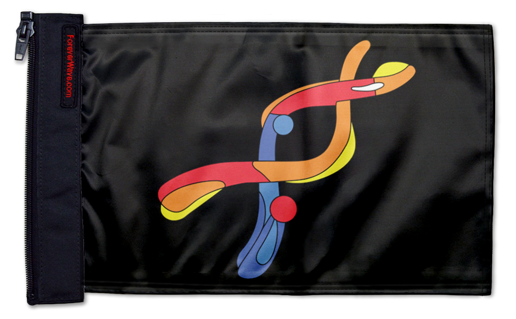 DYRK1A 12"x18" Forever Wave Flag for Jeep Wrangler JK 2-Door 2007-2018