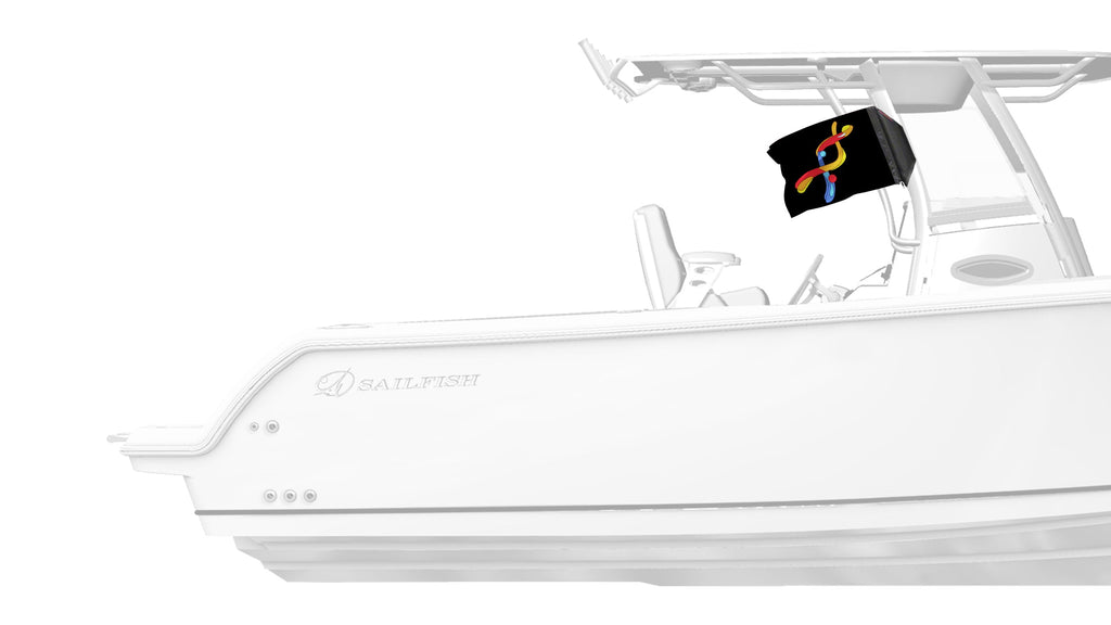 DYRK1A 12"x18" Forever Wave Flag for Boats