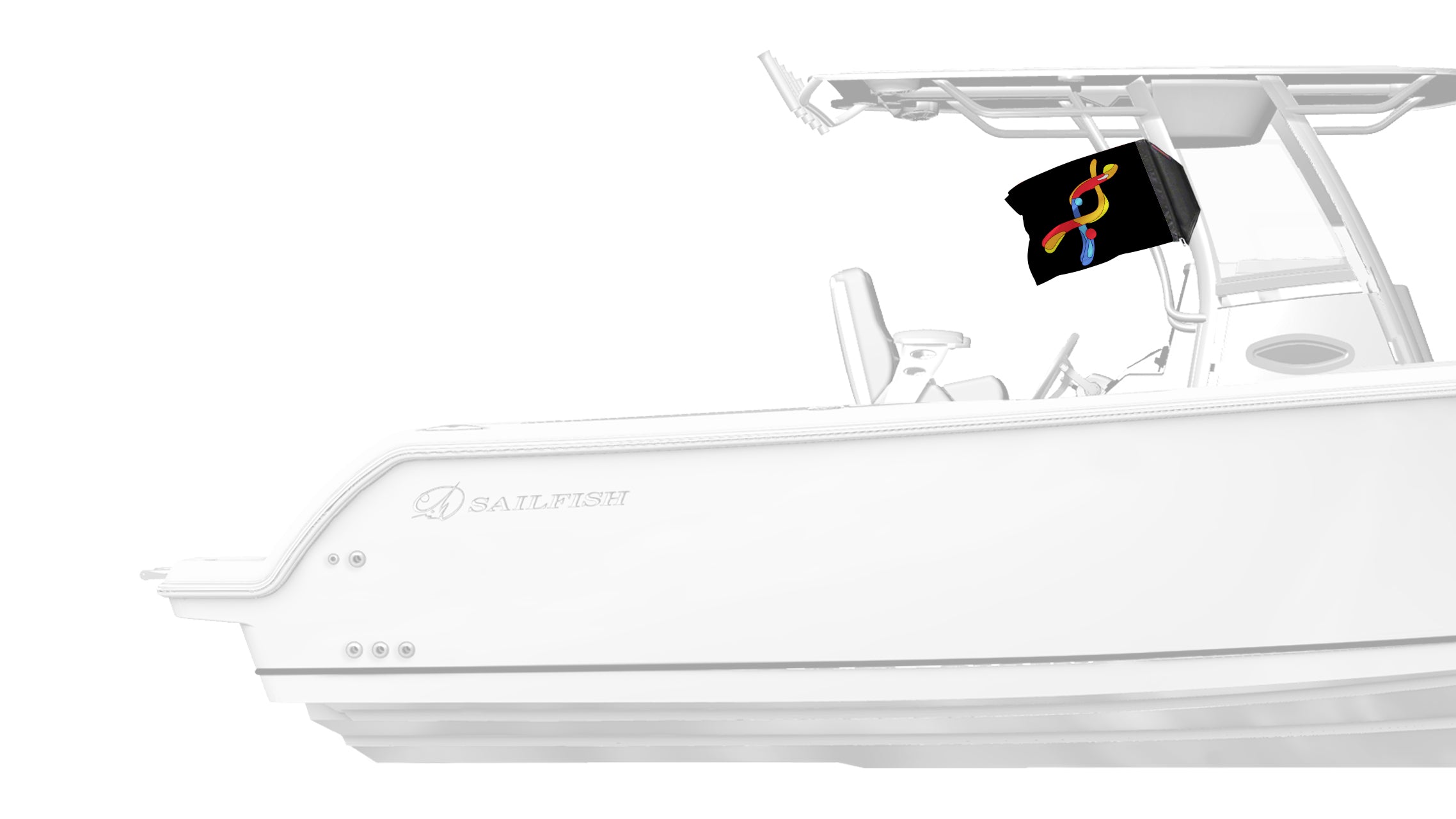 DYRK1A 12"x18" Forever Wave Flag for Boats