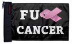 FU Cancer 12"x18" Forever Wave Flag for Jeep Wrangler CJ-7 and CJ-8 1976-1986