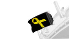 Gold Ribbon 12"x18" Forever Wave Flag for Boats