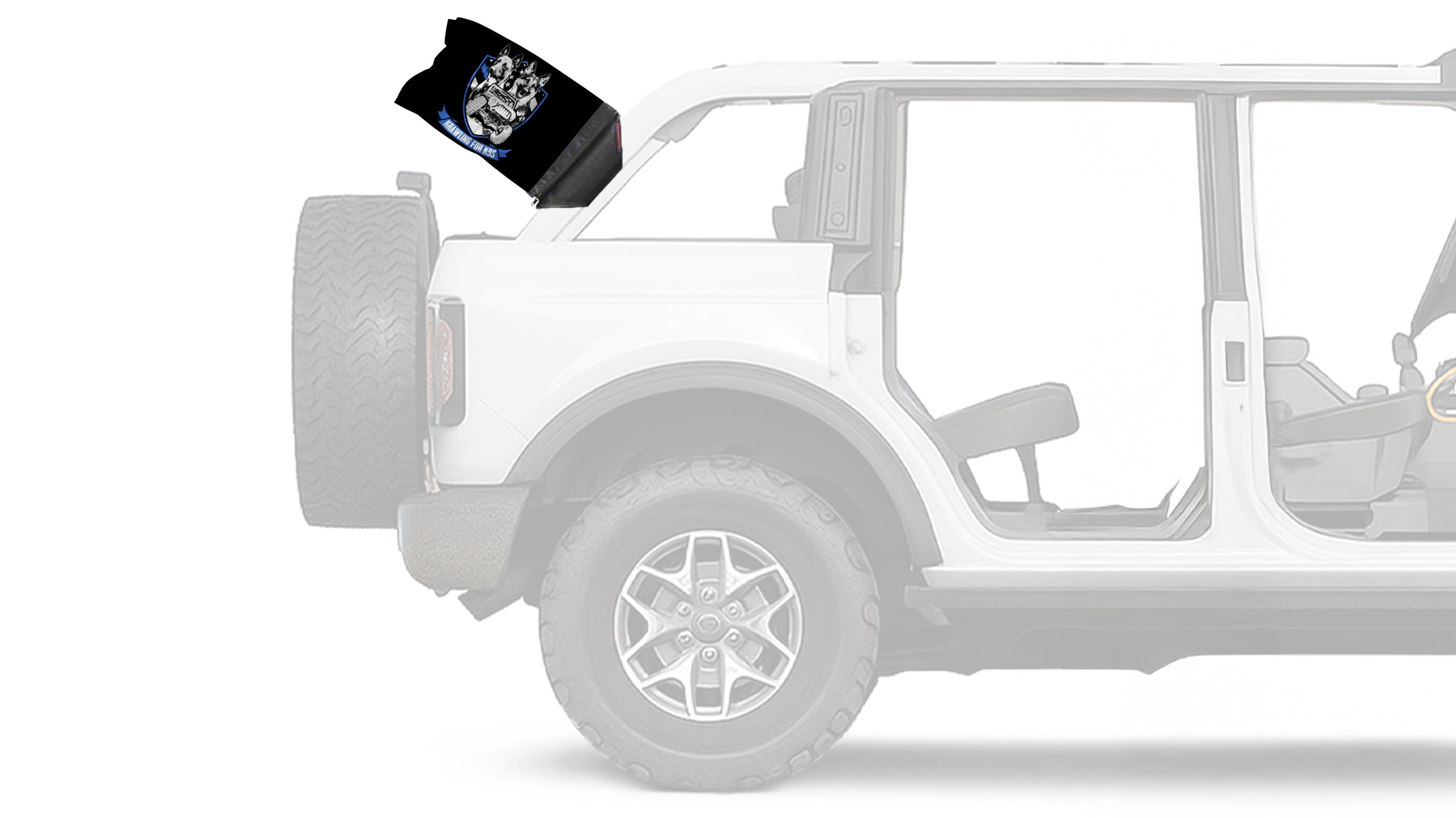 Krawling For K9s 12"x18" Forever Wave Flag