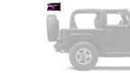 Pink Ribbon Fight Like A Girl 12"x18" Forever Wave Flag for Jeep Wrangler CJ-7 and CJ-8 1976-1986