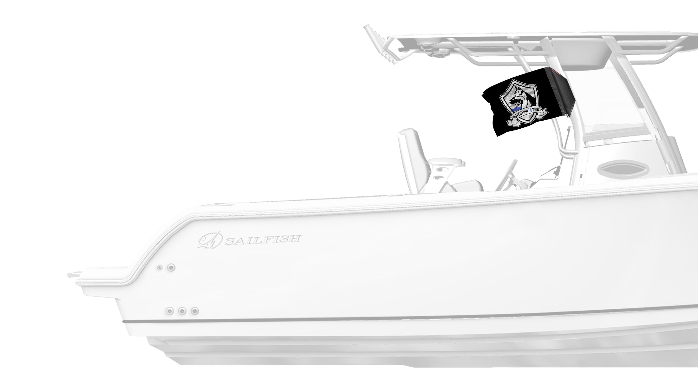 Protection4Paws 12"x18" Forever Wave Flag for Boats