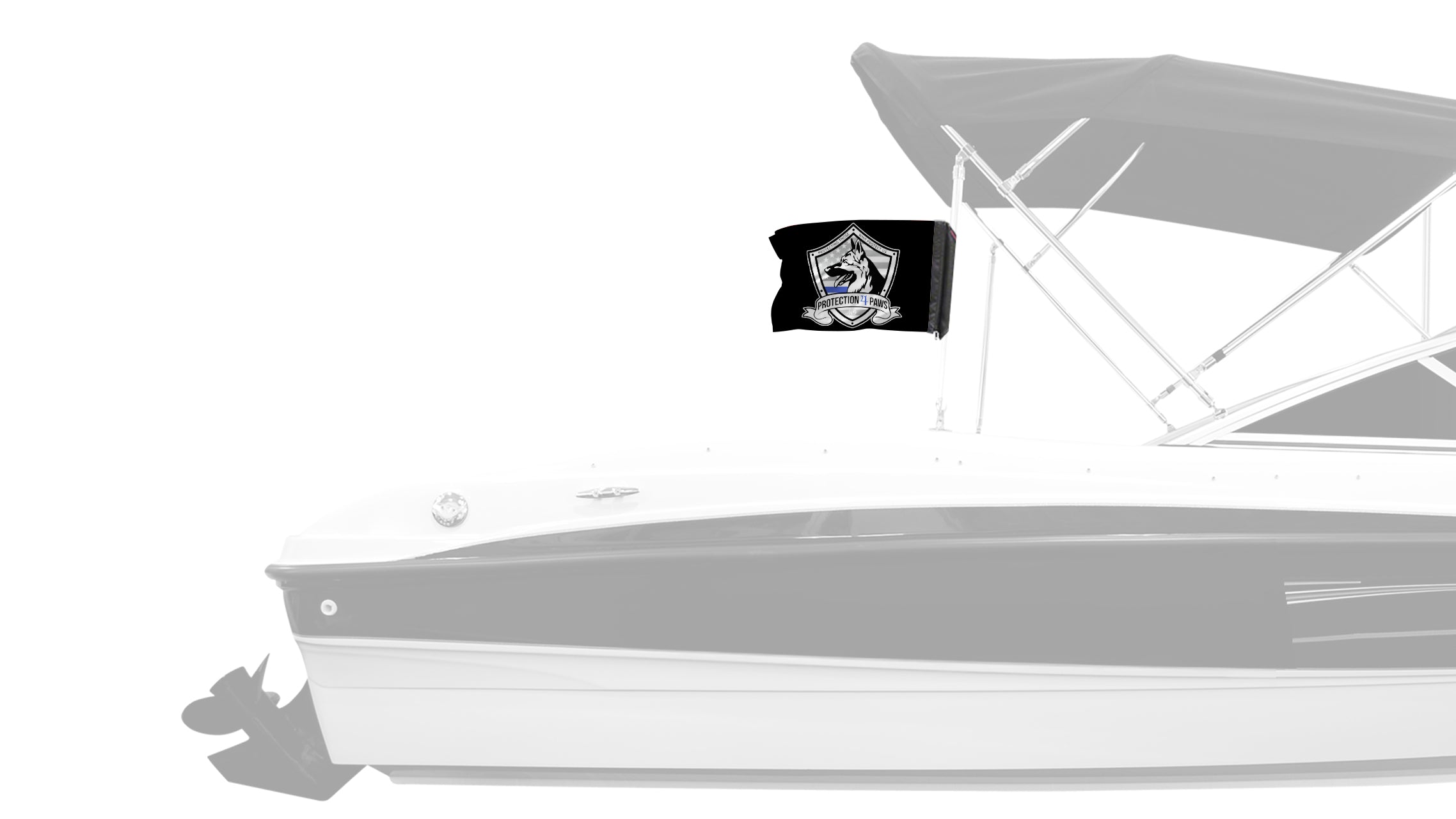 Protection4Paws 12"x18" Forever Wave Flag for Boats