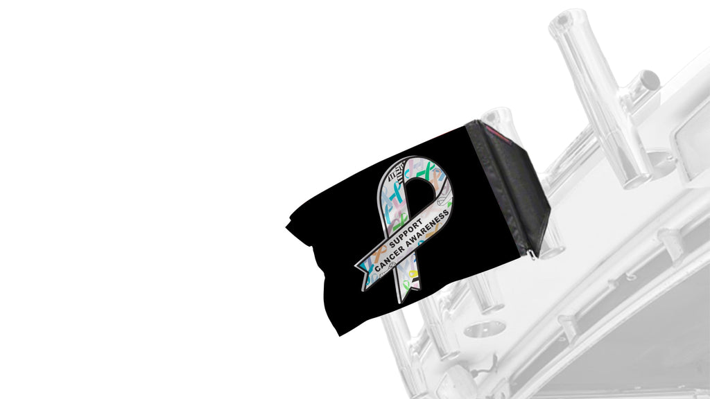 Support Cancer Awareness 12"x18" Forever Wave Flag