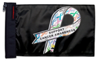 Support Cancer Awareness 12"x18" Forever Wave Flag for Jeep Wrangler TJ 1996-2006