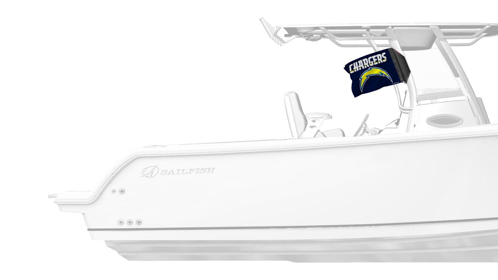 Los Angeles Chargers 11"x17" Forever Wave Flag for Boats