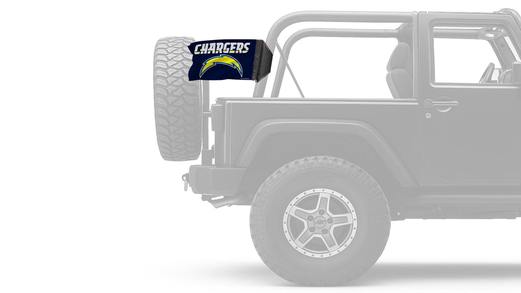 Los Angeles Chargers 11"x17" Forever Wave Flag for Jeep Wrangler LJ 2003-2006