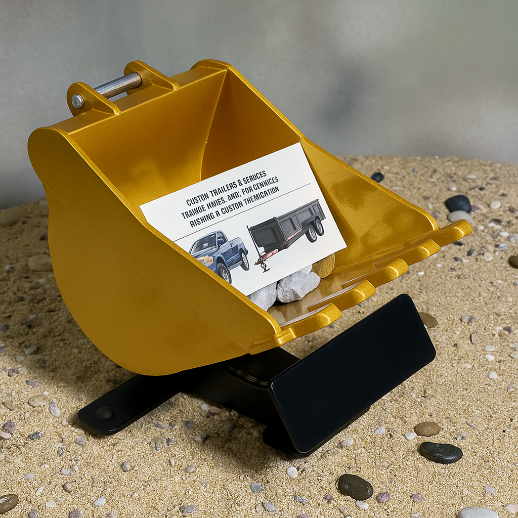 Digster STEEL Excavator Bucket Business Card Holder by AJ's Fab Shop