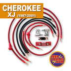 Jeep Cherokee XJ Big 7 Battery Cable Kit (1987-2001) by JS Alternators