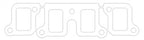 Cometic Buick BB V8 .064in ArmorCore Exhaust Mani Gasket Set-1.234in x 1.890in