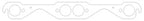 Cometic Chevrolet Gen-1 Small Block V8 .030in MLS Exhaust Manifold Gasket Set - 1.500in Round Port