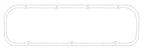 Cometic Chevrolet Mark-IV Big Block V8 .188in Fiber Valve Cover Gasket - Fits Brodix Big Brodie Head