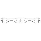 Cometic Chevy Gen1 Small Block V8 .043in Copper Exhaust Mani Gskt Set-1.480in x 1.450in Square Ports