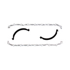 Cometic Chrysler 273/318/340 4.080inch Bore .094in Fiber Oil Pan Gasket