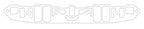 Cometic Chrysler LA V8 .060in Fiber Intake Mani Gasket Set-1.170in x 2.300in Rectangle Port