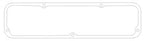 Cometic Ford FE V8 .188in Fiber Valve Cover Gasket Set