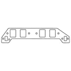 Cometic GM Gen-V/VI BB V8 .094in Fiber Intake Mani Gasket Set-2.460in x 1.860in Rect. Ports