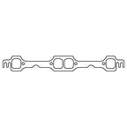 Cometic GM LT1/LT4 Gen2 Small Block V8 .043in Copper Exhaust Mani Gskt Set-1.600in x 1.500in D-Ports