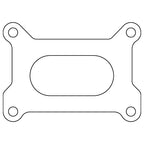 Cometic Holley 2 Barrel 500 CFM .039in Fiber Carburetor Gasket - 3.640in x 1.750in - Open Plenum