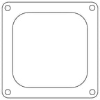 Cometic Holley 4500 Dominator .047in Fiber Carburetor Gasket - 4.775in x 4.775in - Open Plenum