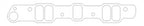 Cometic Pontiac V8 .125in Fiber Intake Manifold Gasket Set - 1.141in x 2.063in Rectangle Port