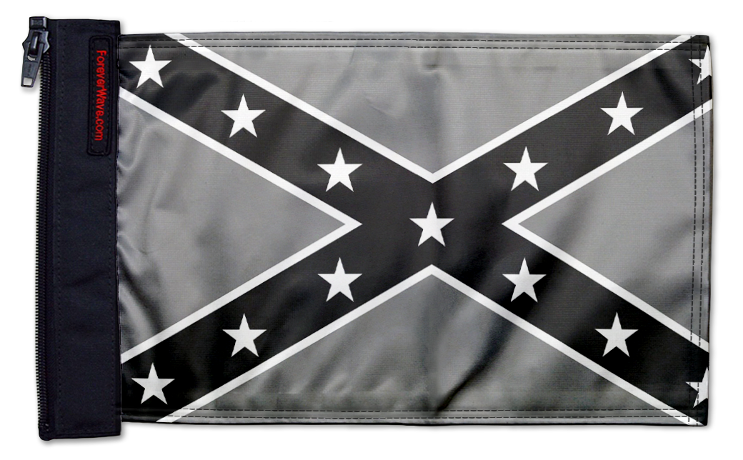 Confederate Subdued 12"x18" Forever Wave Flag for Jeep Wrangler YJ 1986-1995