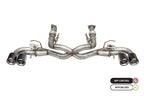 Corsa 2020-2025 Chevrolet Corvette C8 RWD 3in Delete 4 Valve Cat-Back w/NPP w/4.5in CF Polished Tips