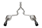Corsa 2024+ Ford Mustang GT 5.0L V8 Xtreme 4.5 Cat-Back Duel Rear w/ 4.5 In Carbon Fiber Tips