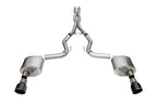 Corsa 24+ Ford Mustang GT Xtreme Cat-Back Ex. Sys. 3.0in Dual Rear Exit w/4.5in Black PVD Pro Tips