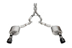 Corsa 24+ Frd MustangGT Conv Xtreme Cat-Back Ex.Sys 3.0in Dual Rear Ex w/4.5in Blk PVD ProSeries Tip