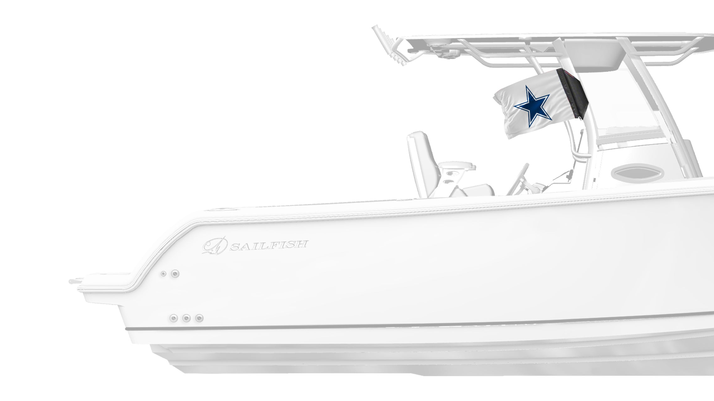 Dallas Cowboys White 11"x17" Forever Wave Flag