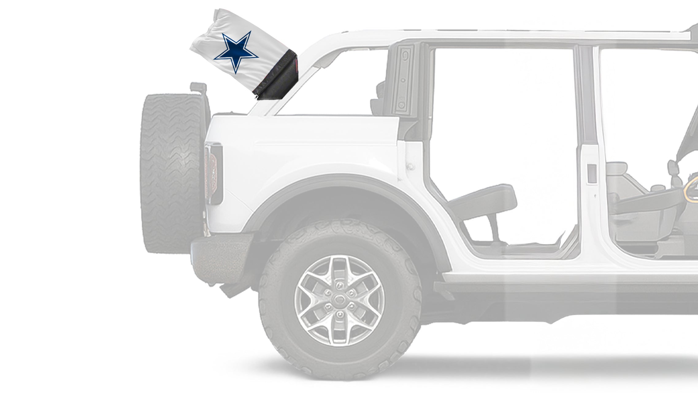Dallas Cowboys White 11"x17" Forever Wave Flag