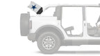 Dallas Cowboys White 11"x17" Forever Wave Flag for Bronco