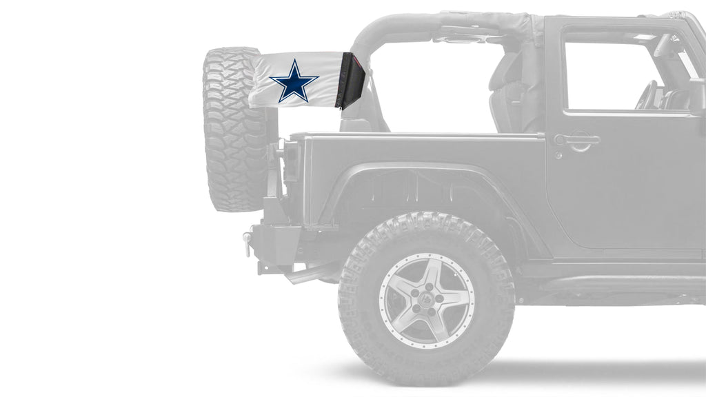 Dallas Cowboys White 11"x17" Forever Wave Flag for Jeep Wrangler TJ 1996-2006