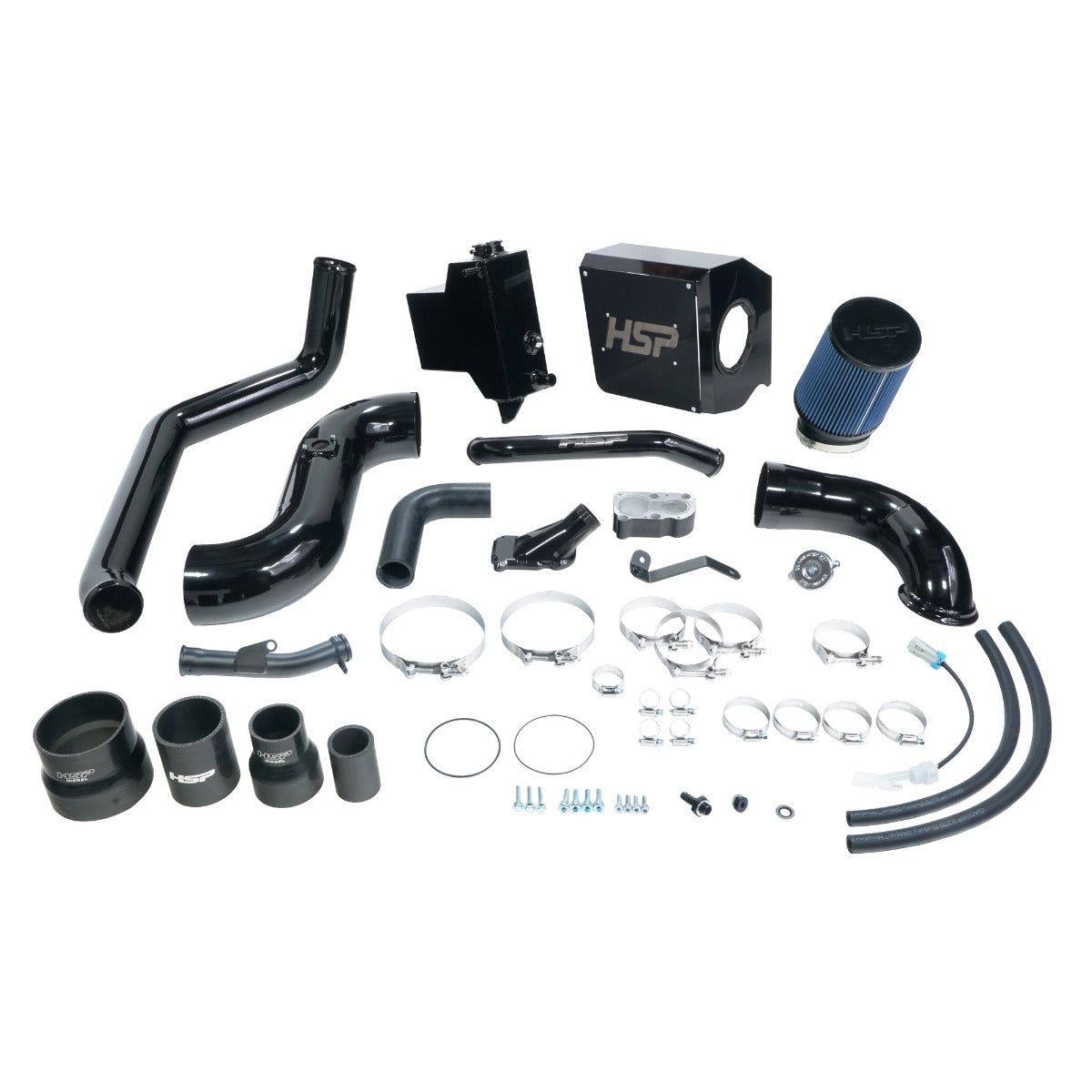 HSP Deluxe No Bridge/Cold Side Bundle Kit For 2006-2007 Silverado/Sierra 2500/3500-Ink Black