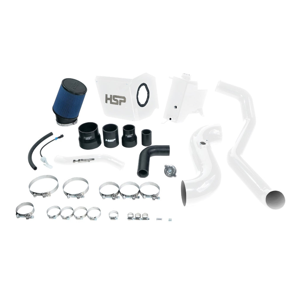 HSP Deluxe No Bridge/Cold Side Bundle Kit For 2011-2012 Silverado/Sierra 2500/3500-Flag Red