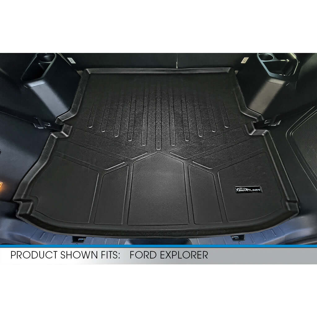 SMARTLINER Custom Fit Floor Liners For 2015-2016 Ford Explorer (with 2nd Row Center Console)