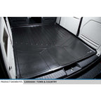 Smart Trim™ Custom Fit Floor Liners For 2013-2020 Dodge Grand Caravan with 2nd Row Bucket Seats and no Super Console