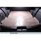 SMARTLINER Custom Fit Floor Liners For 2015-2016 Ford Explorer with 2nd Row Center Console