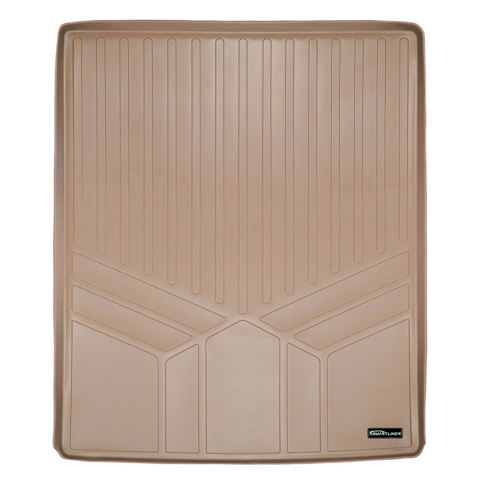 Smart Trim™ Custom Fit Floor Liners For 2013-2020 Dodge Grand Caravan with 2nd Row Bucket Seats and 1st Row Super Console