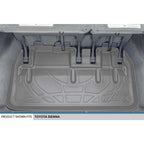 SMARTLINER Custom Fit Floor Liners For 2011-2012 Toyota Sienna (8 Passenger Model)