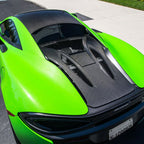 Dry Carbon Fiber Rear Engine Decklid Cover for McLaren 540 570S 570GT - Bull Boost Performance