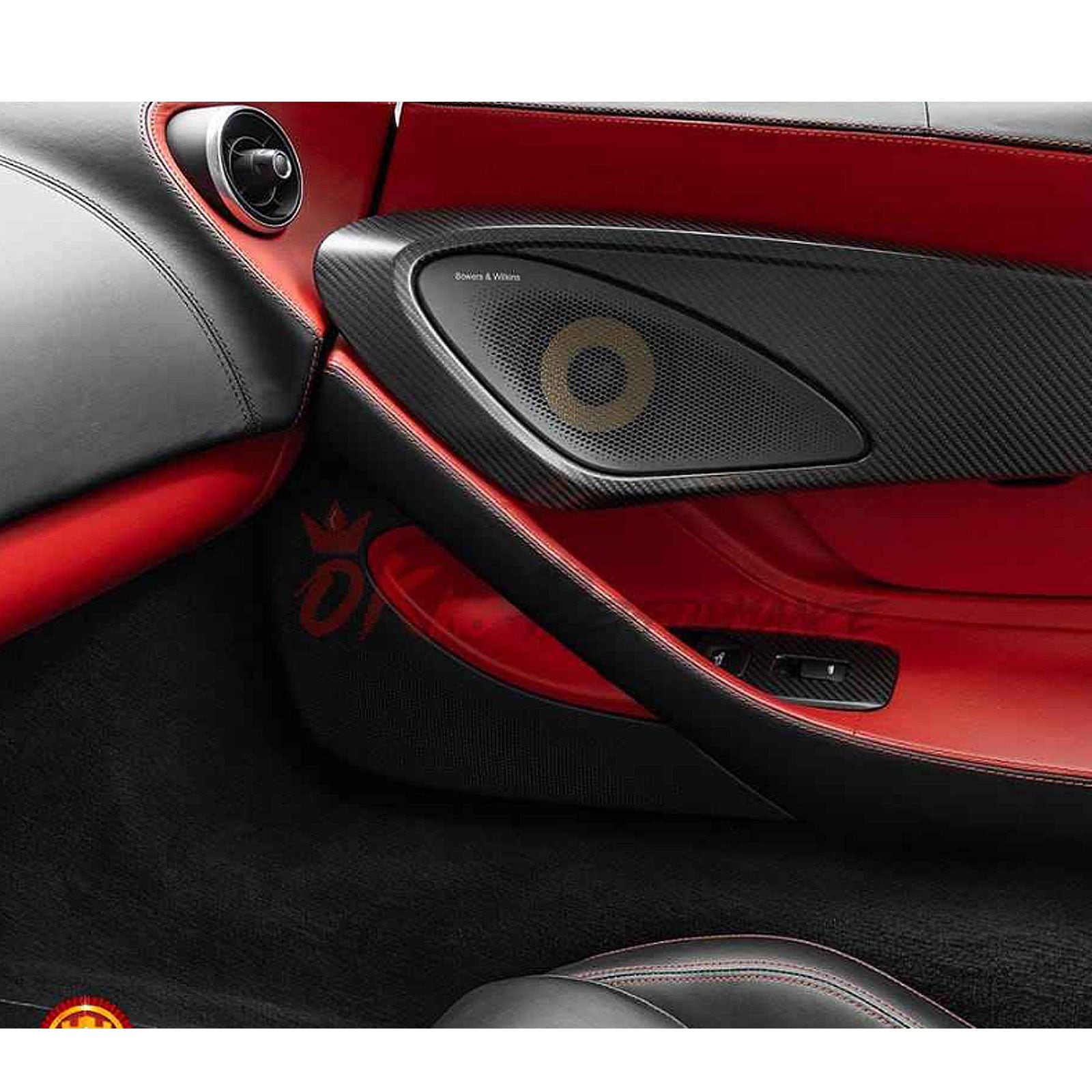 Dry Carbon Fiber Inner Door Trim Interior Kit for McLaren GT - Bull Boost Performance