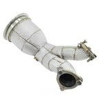 High Flow 304 Stainless Exhaust Downpipe for Audi SQ5 B9 3.0T - Bull Boost Performance