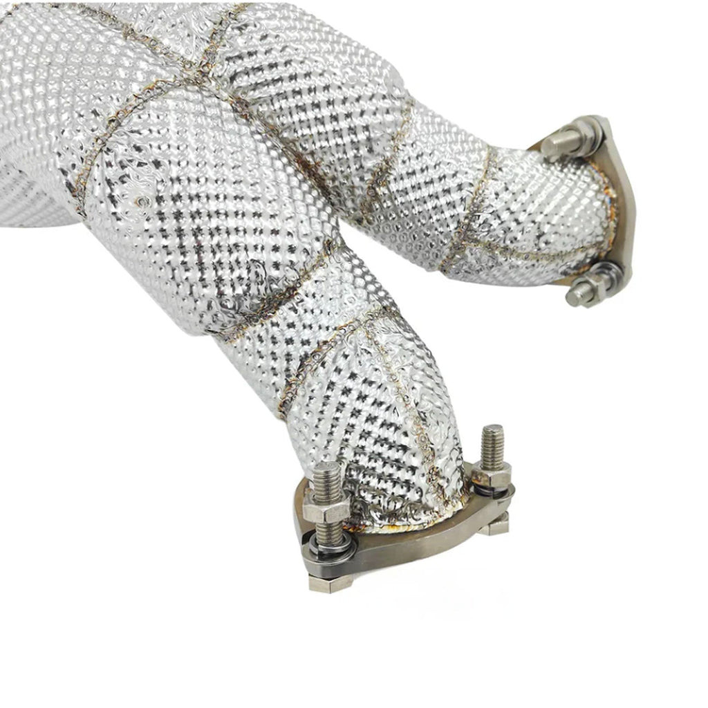 High Flow 304 Stainless Exhaust Downpipe for Audi SQ5 B9 3.0T - Bull Boost Performance