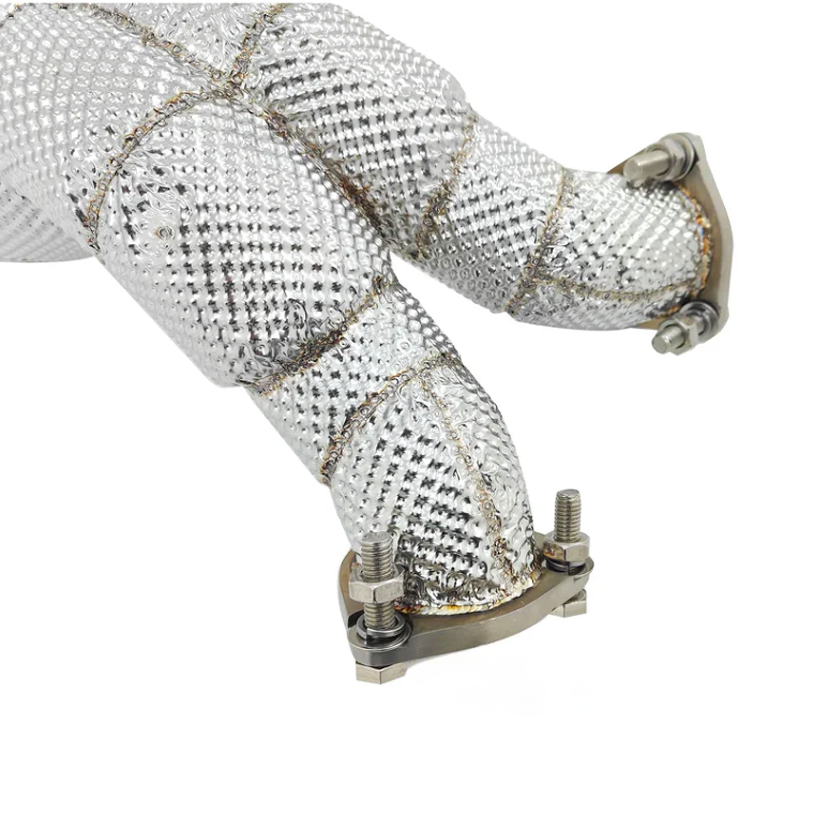 High Flow 304 Stainless Exhaust Downpipe for Audi SQ5 B9 3.0T - Bull Boost Performance